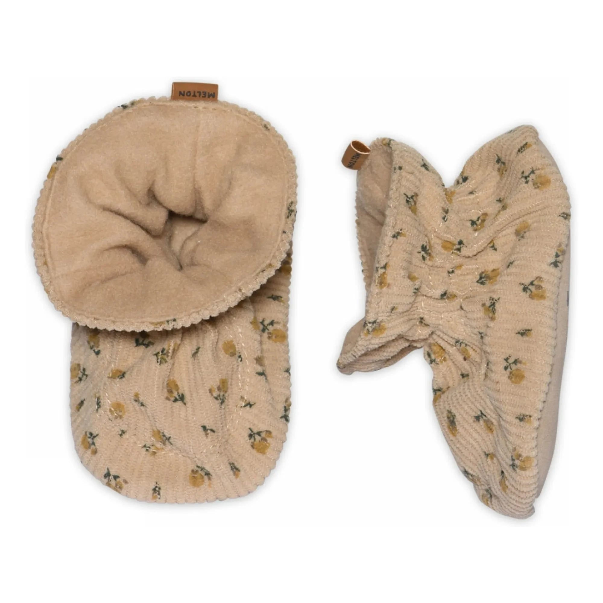 Melton - Flower Slippers | Brown