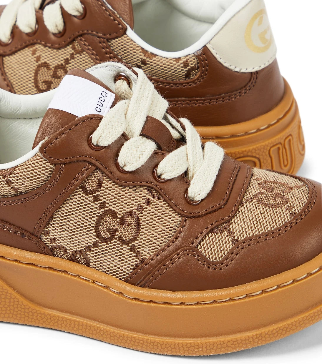 Gucci Kids - Chunky B leather sneakers