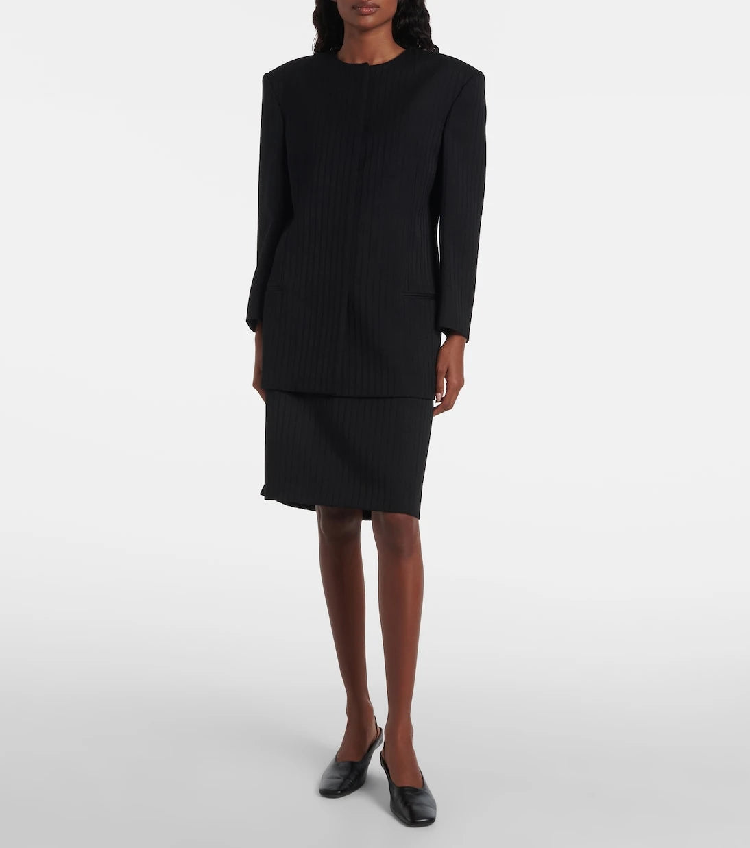 Calvin Klein Collection - Anna leather slingback pumps