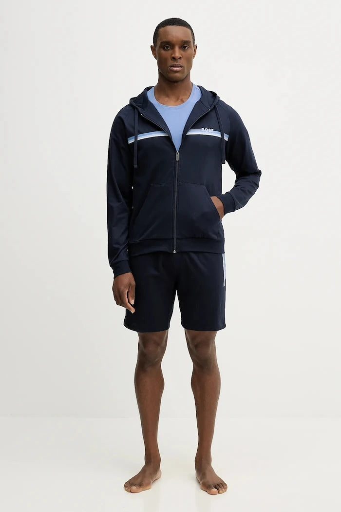 BOSS erkek pamuklu ev içi sweatshirt Authentic Jacket H