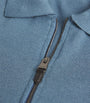 Wool-Blend Zip-Up Polo Shirt