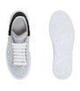 McQueen Nude Leather Crystal-Embellished Oversized Sneakers