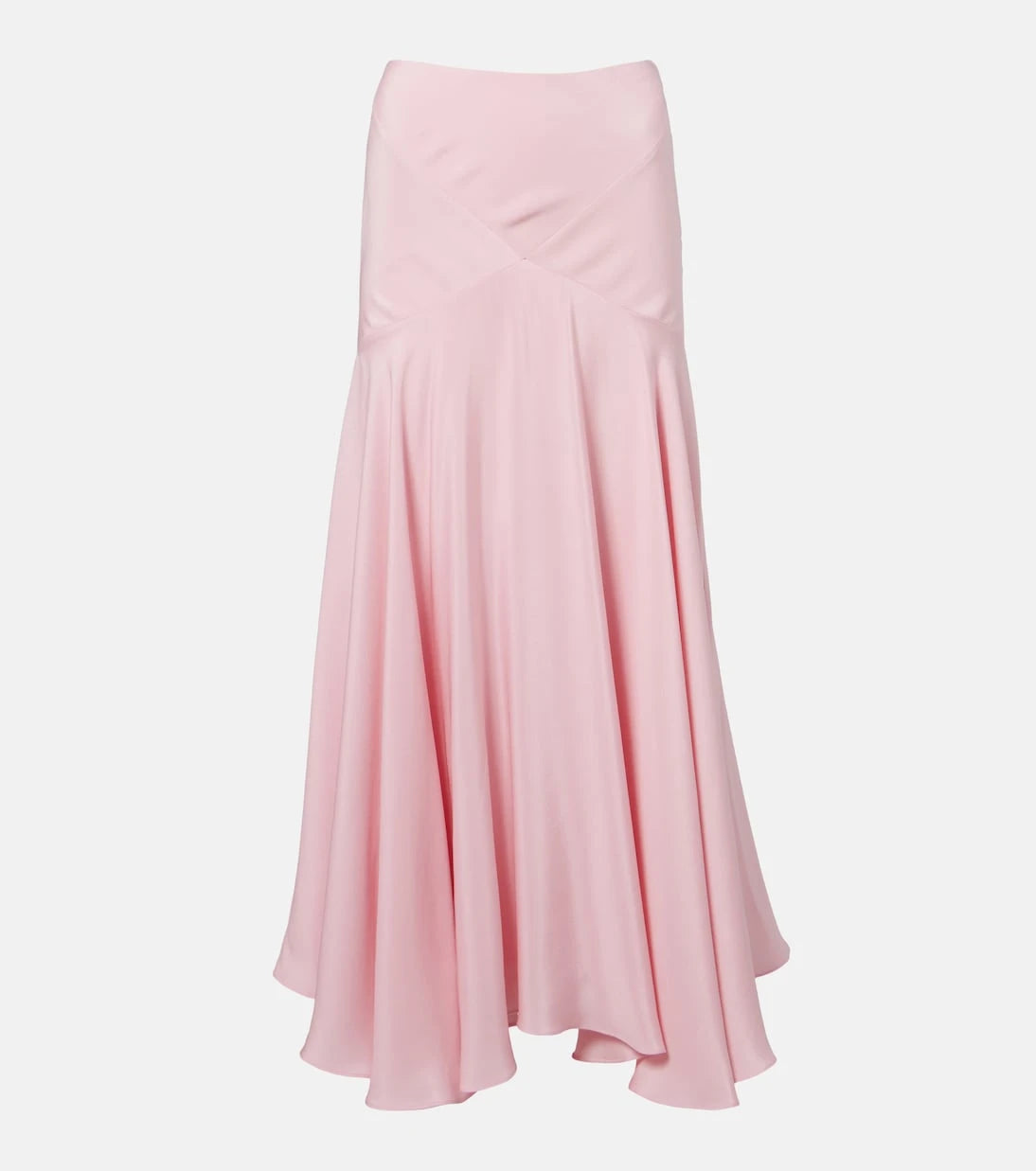 Rodarte - Silk crêpe midi skirt