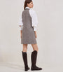 Brunello Cucinelli Brown Wool-Blend Tweed Mini Dress