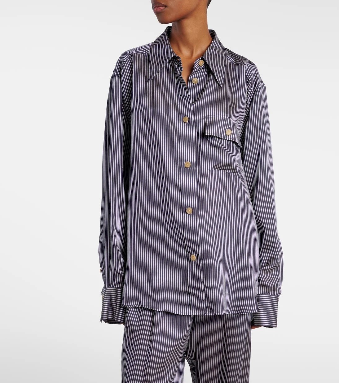 Khaite - Yatty striped shirt