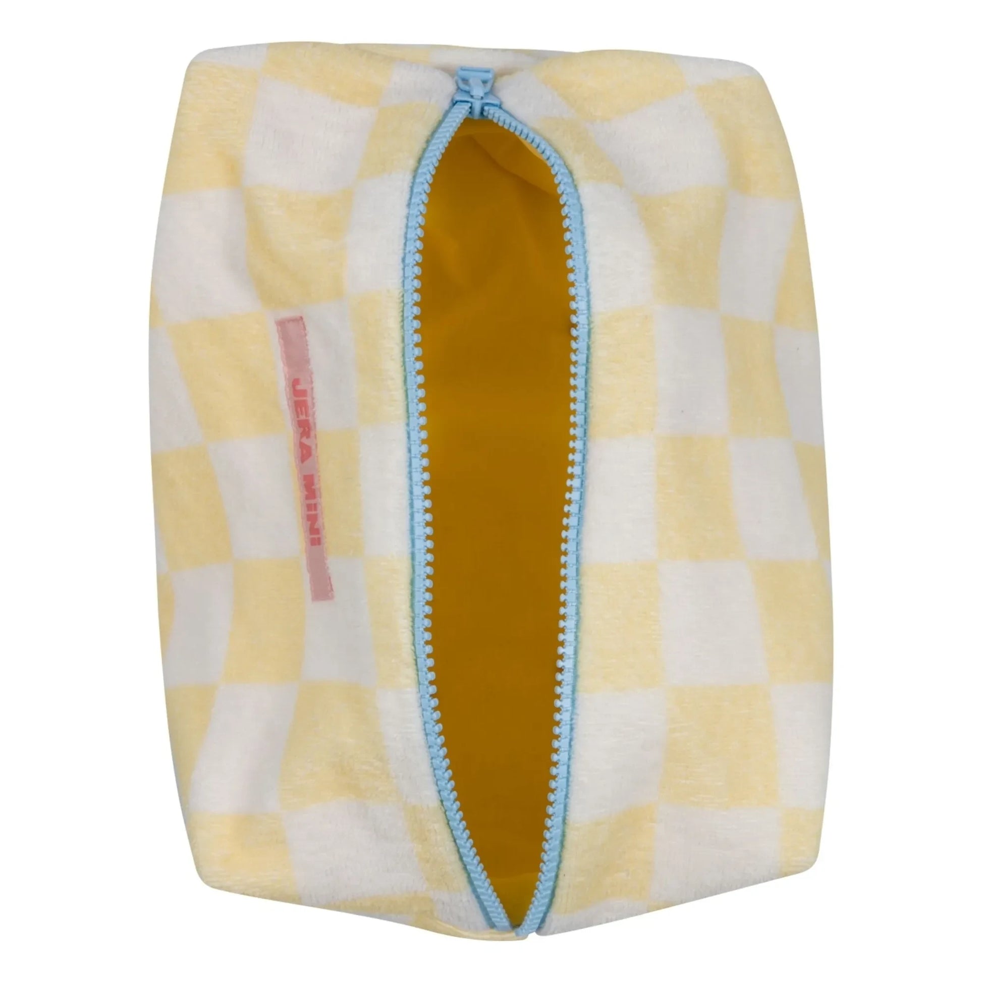 Jera Mini - Terry Tile Toiletry Bag | Pale yellow