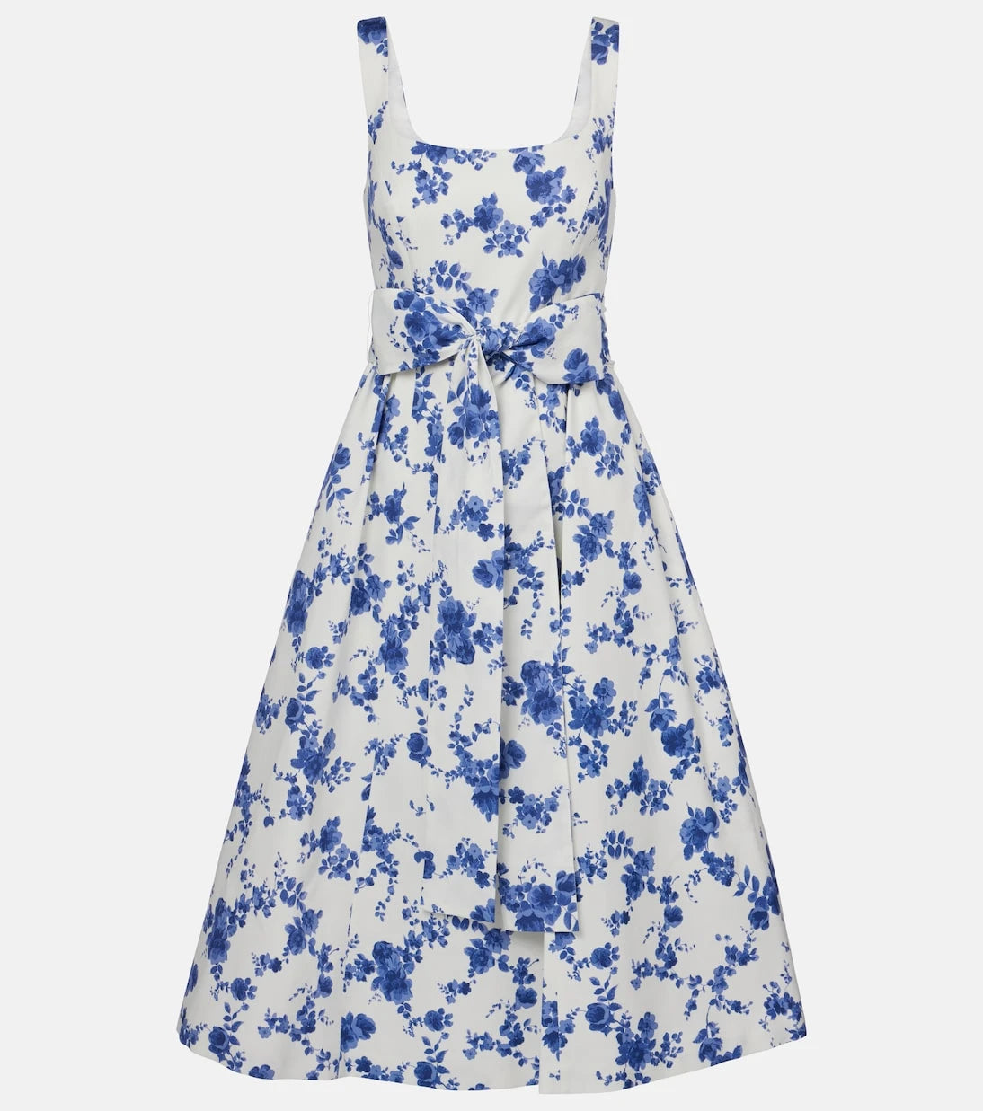 Carolina Herrera - Floral faille midi dress