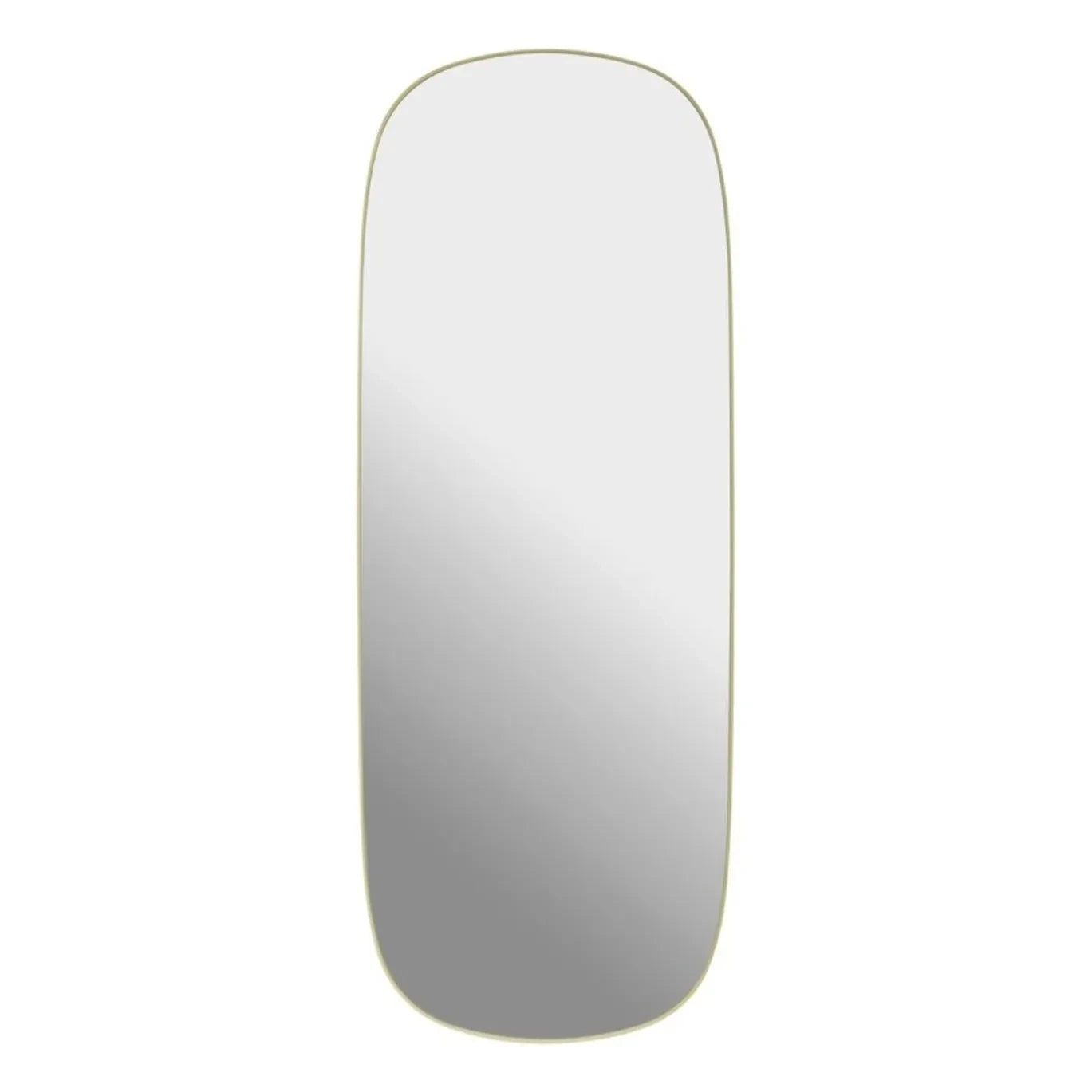 Muuto - Framed mirror 118x44.5 cm | Pale yellow