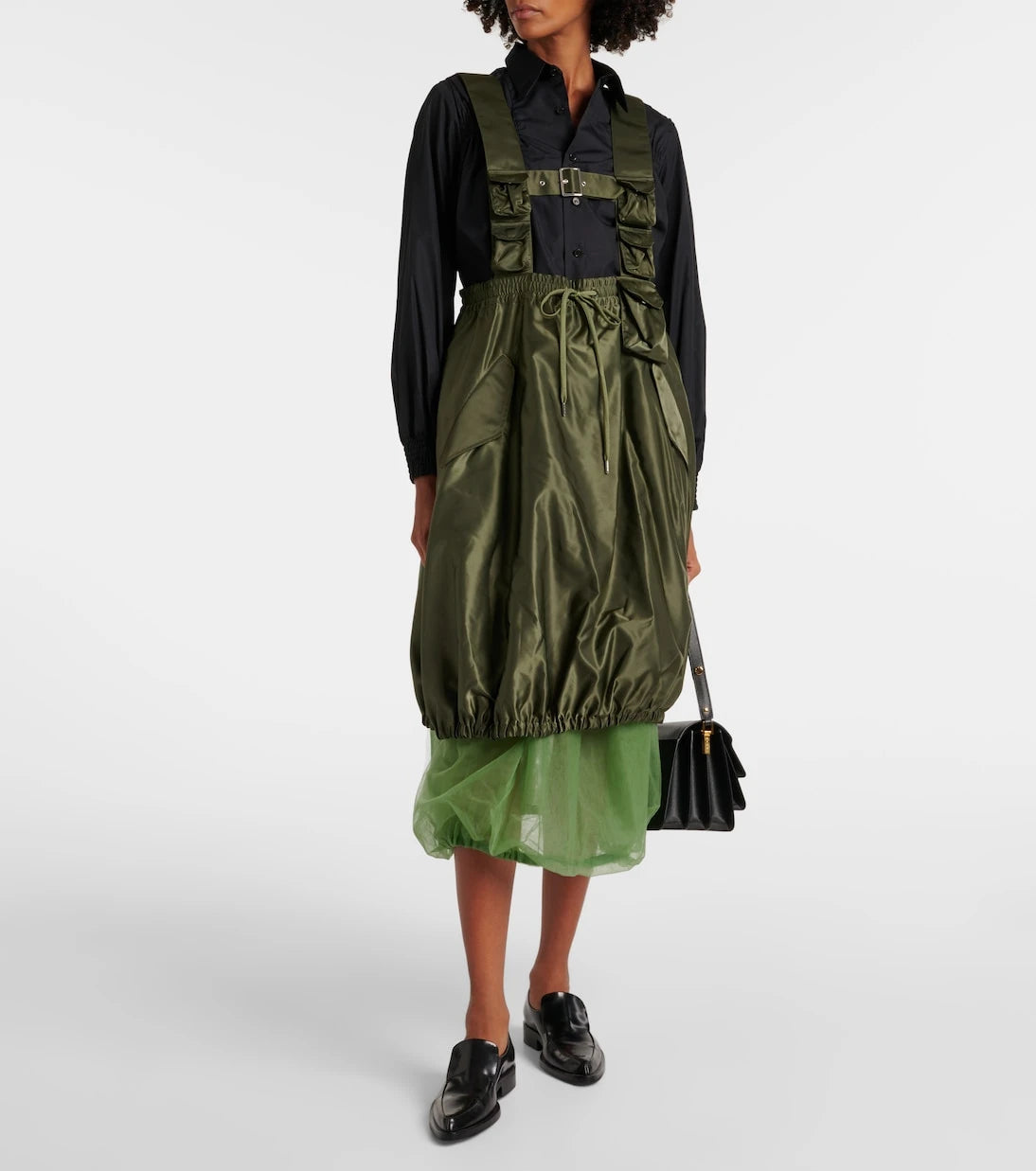 Noir Kei Ninomiya - Shirred cotton shirt