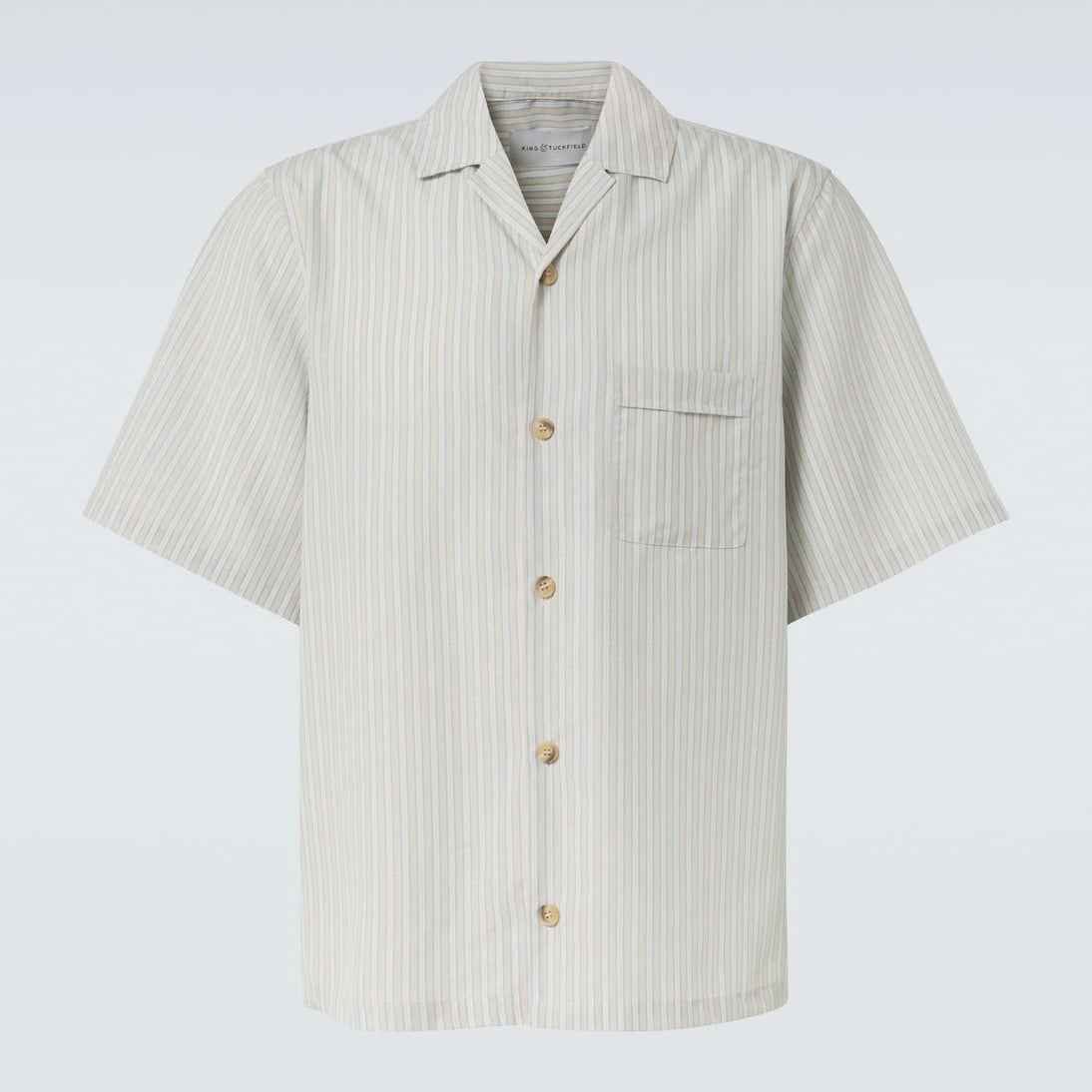 King & Tuckfield - Striped bowling shirt