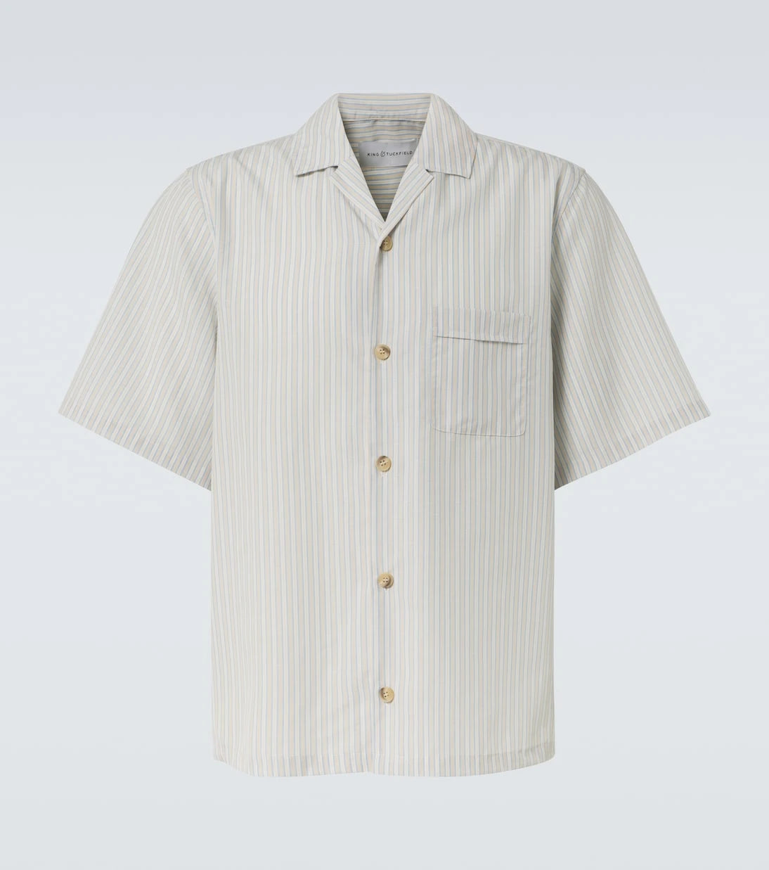 King & Tuckfield - Striped bowling shirt