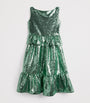 Edeline Lee Kids Green Sequinned Dress (4-12 Years)