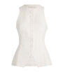 Faithfull the Brand White Linen Seema Top