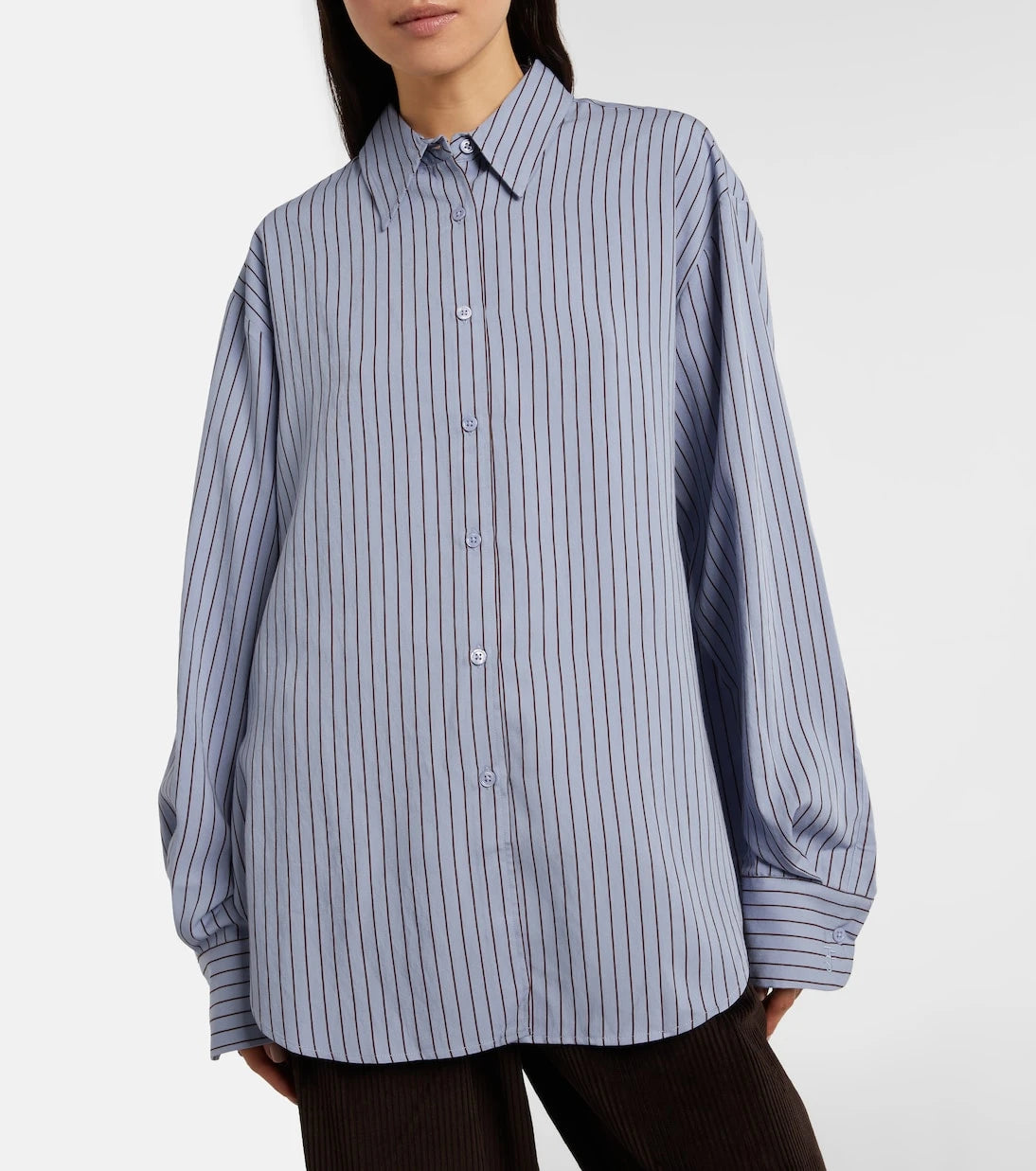 The Frankie Shop - Peri striped satin shirt