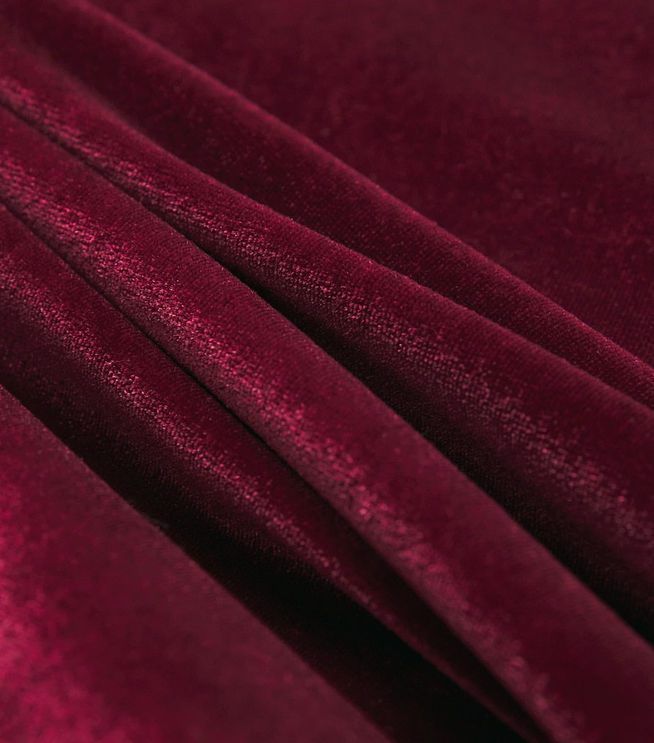 Velvet Off-The-Shoulder Maxi Dress