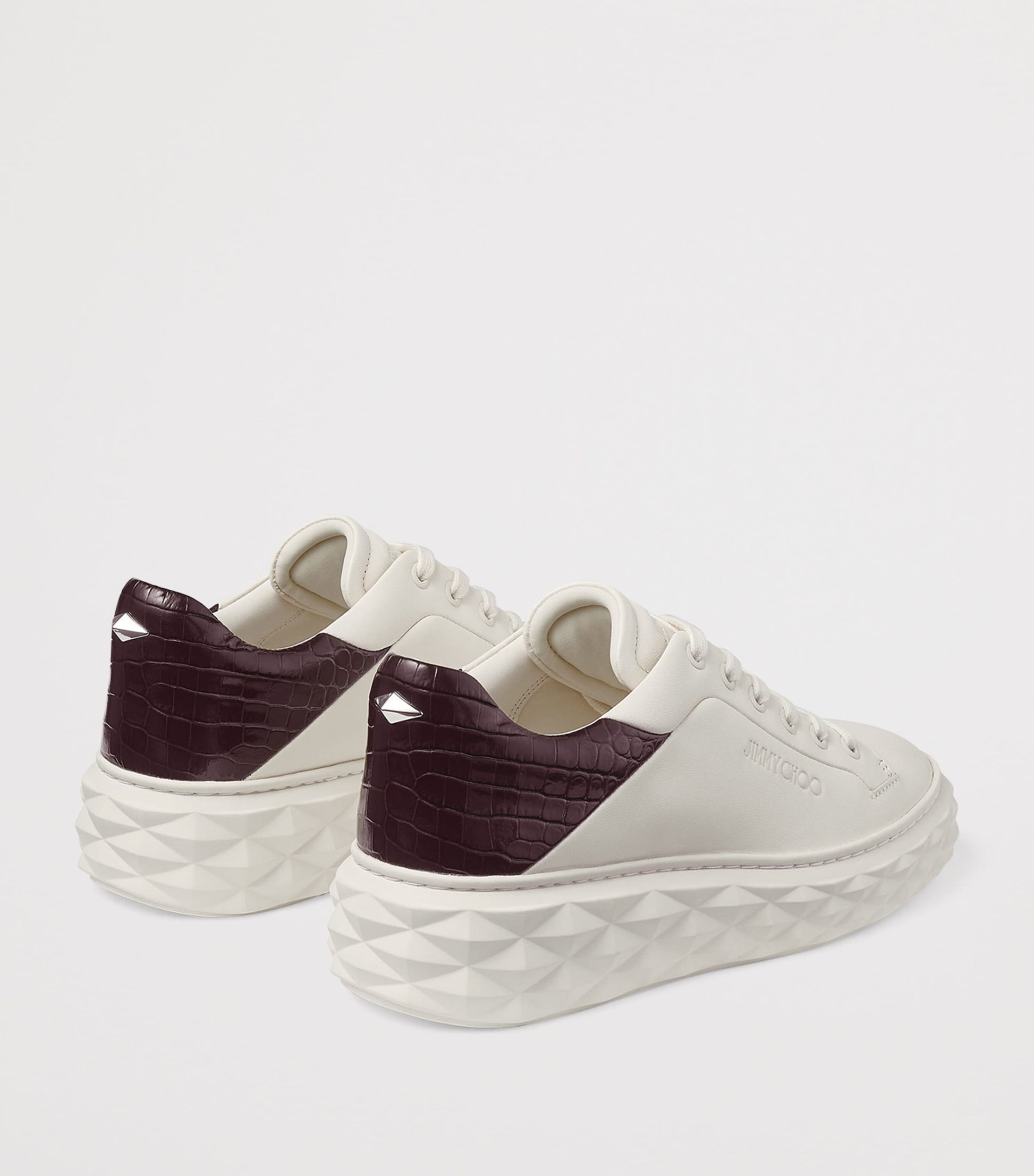 Ivory Diamond Maxi Leather Sneakers