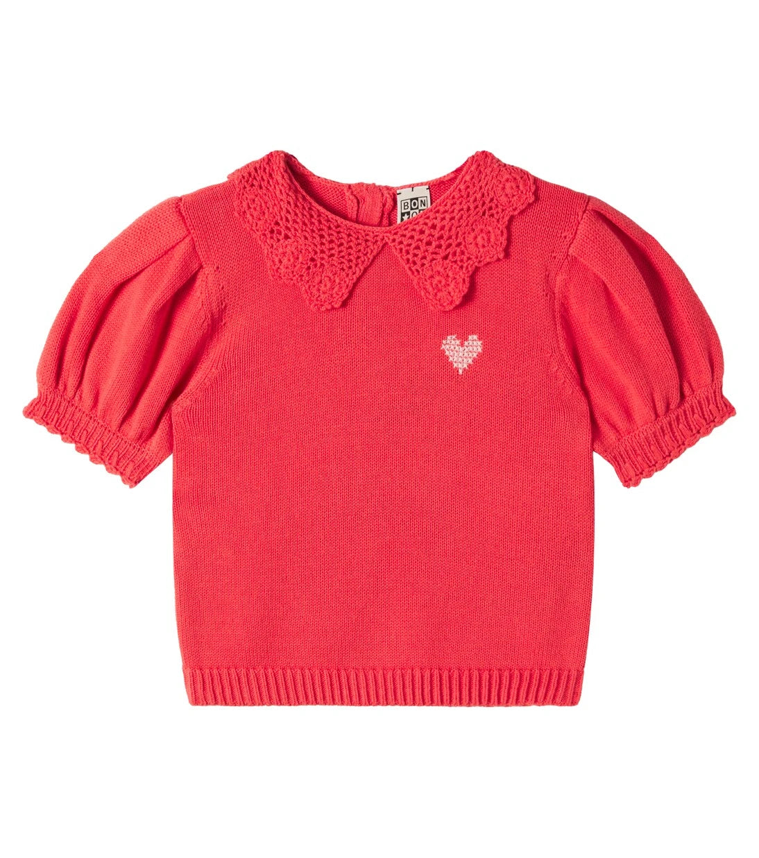 Bonton - Niko crochet-trimmed cotton top