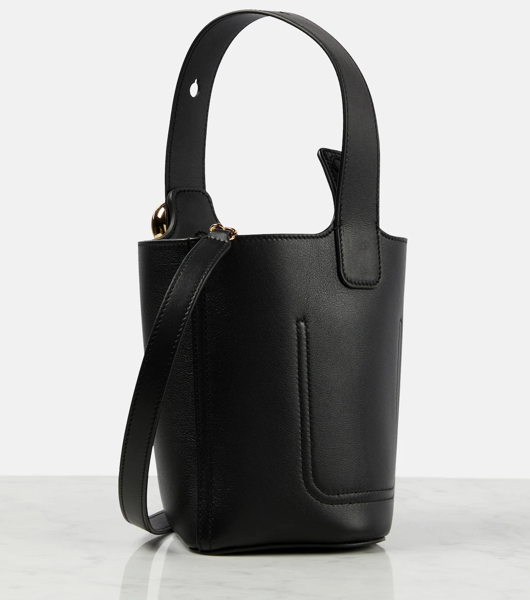 Loewe - Pebble Mini leather bucket bag
