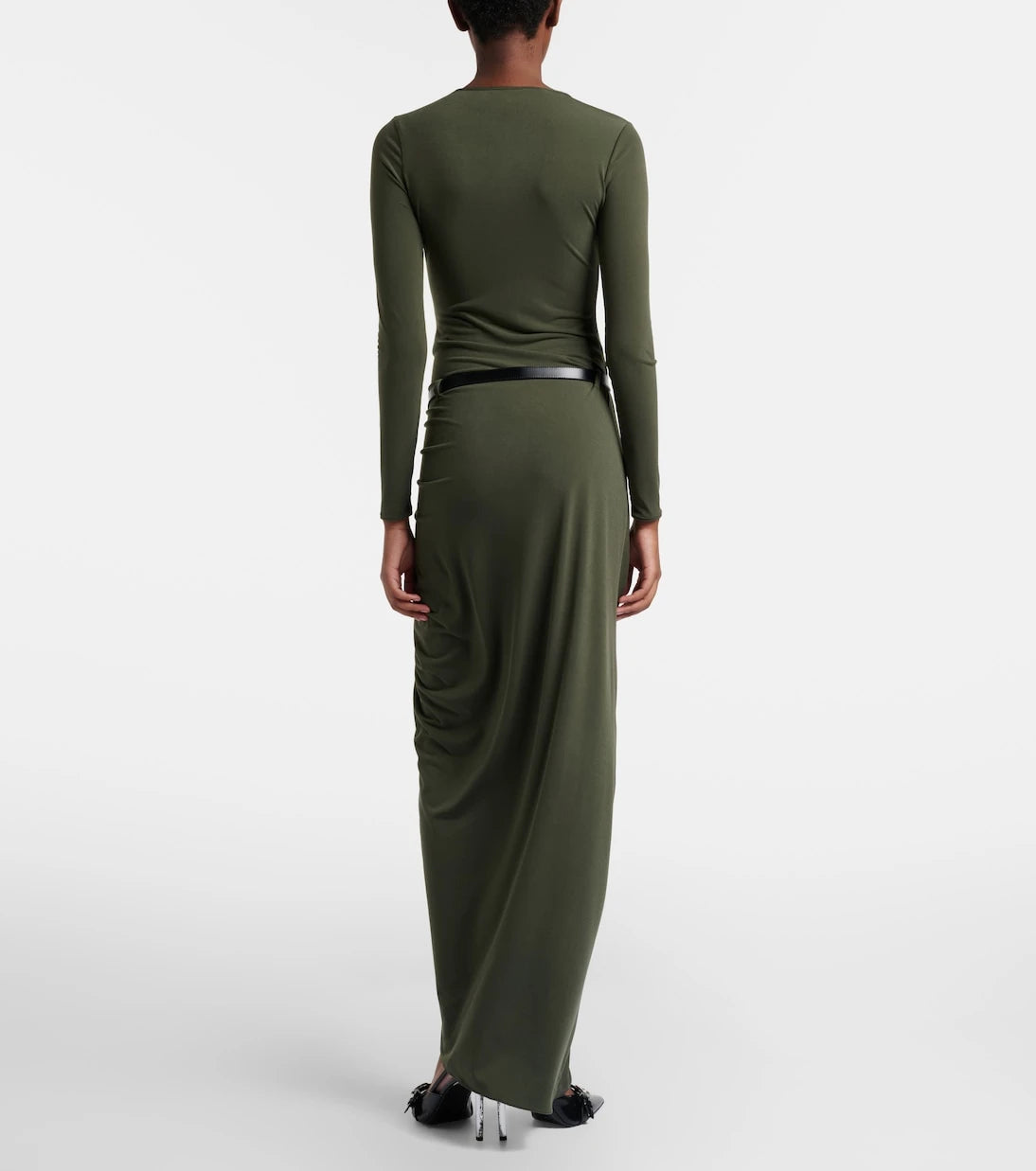 Coperni - Suspended draped jersey gown