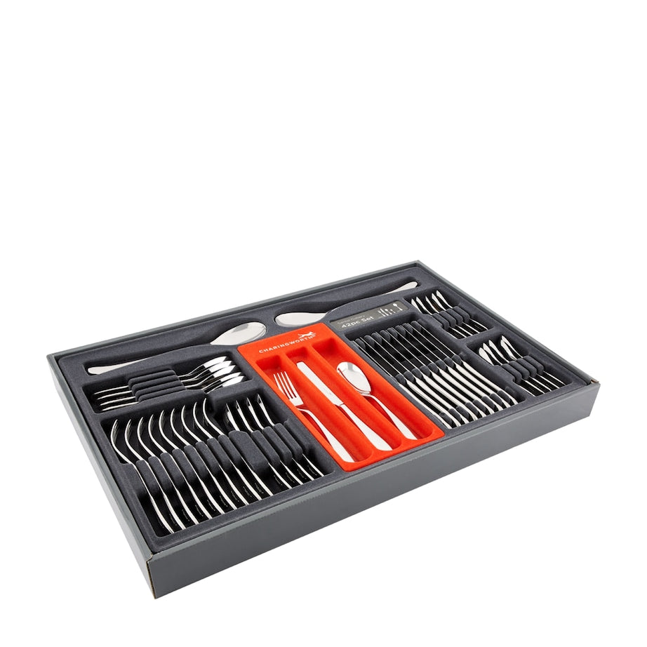 Charingworth Santol Stainless Steel 42-Piece Cutlery Set