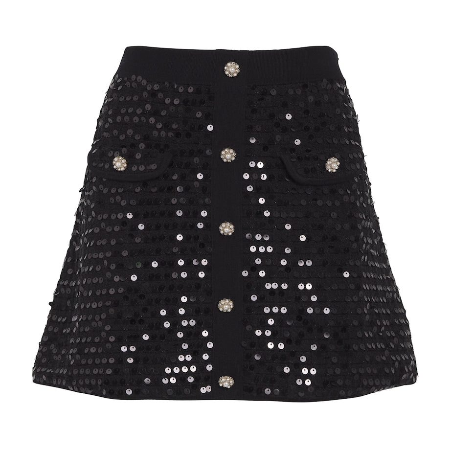 Sequinned Mini Skirt