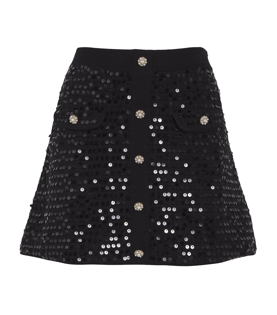 Sequinned Mini Skirt