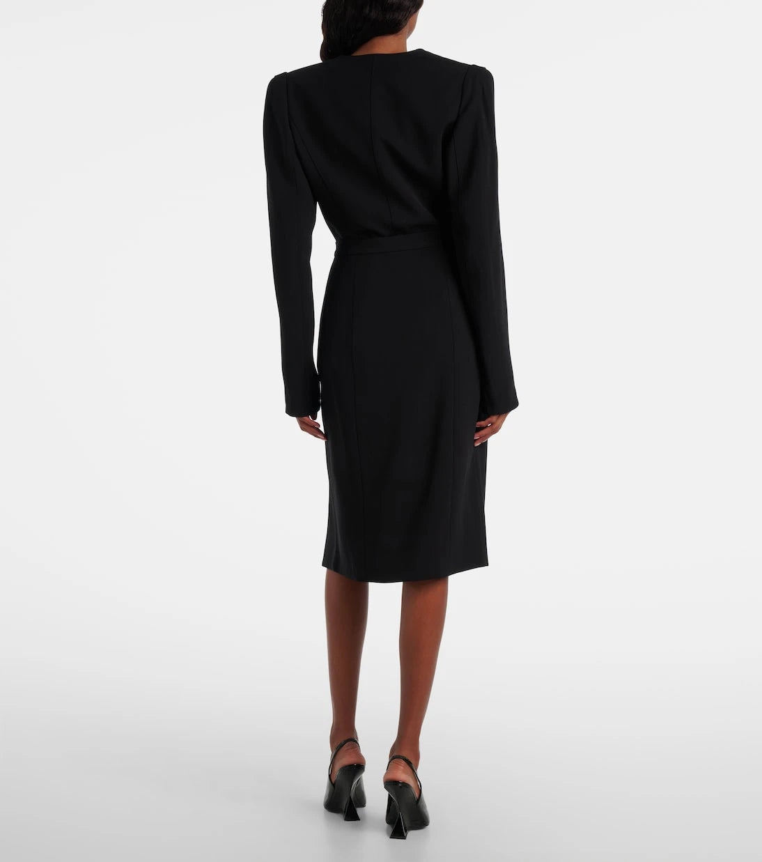 Mugler - re/edit high-rise wrap skirt