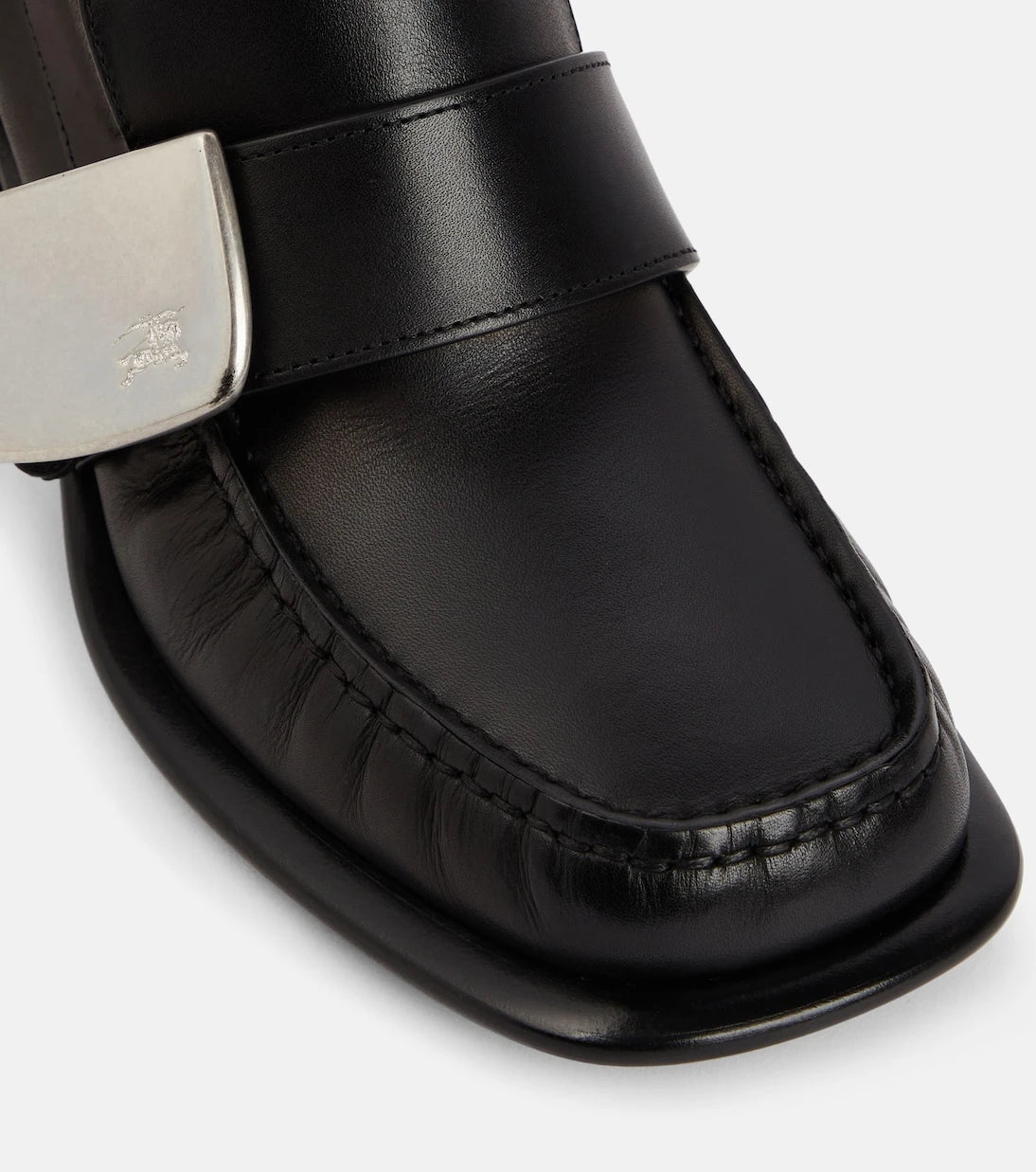 Burberry - Leather loafer pumps