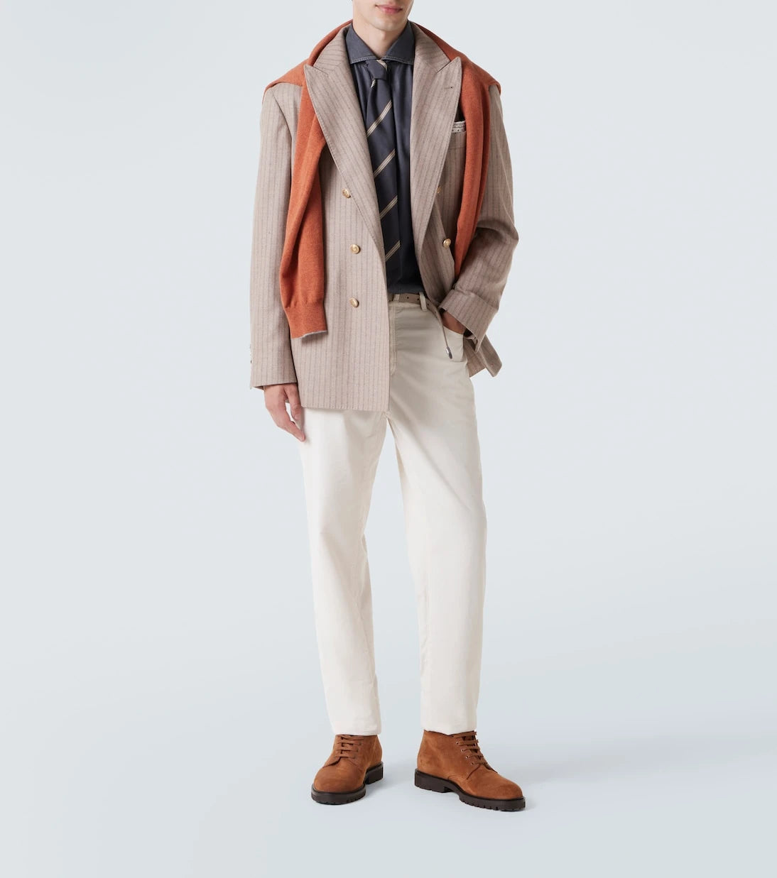 Brunello Cucinelli - Cotton corduroy straight pants