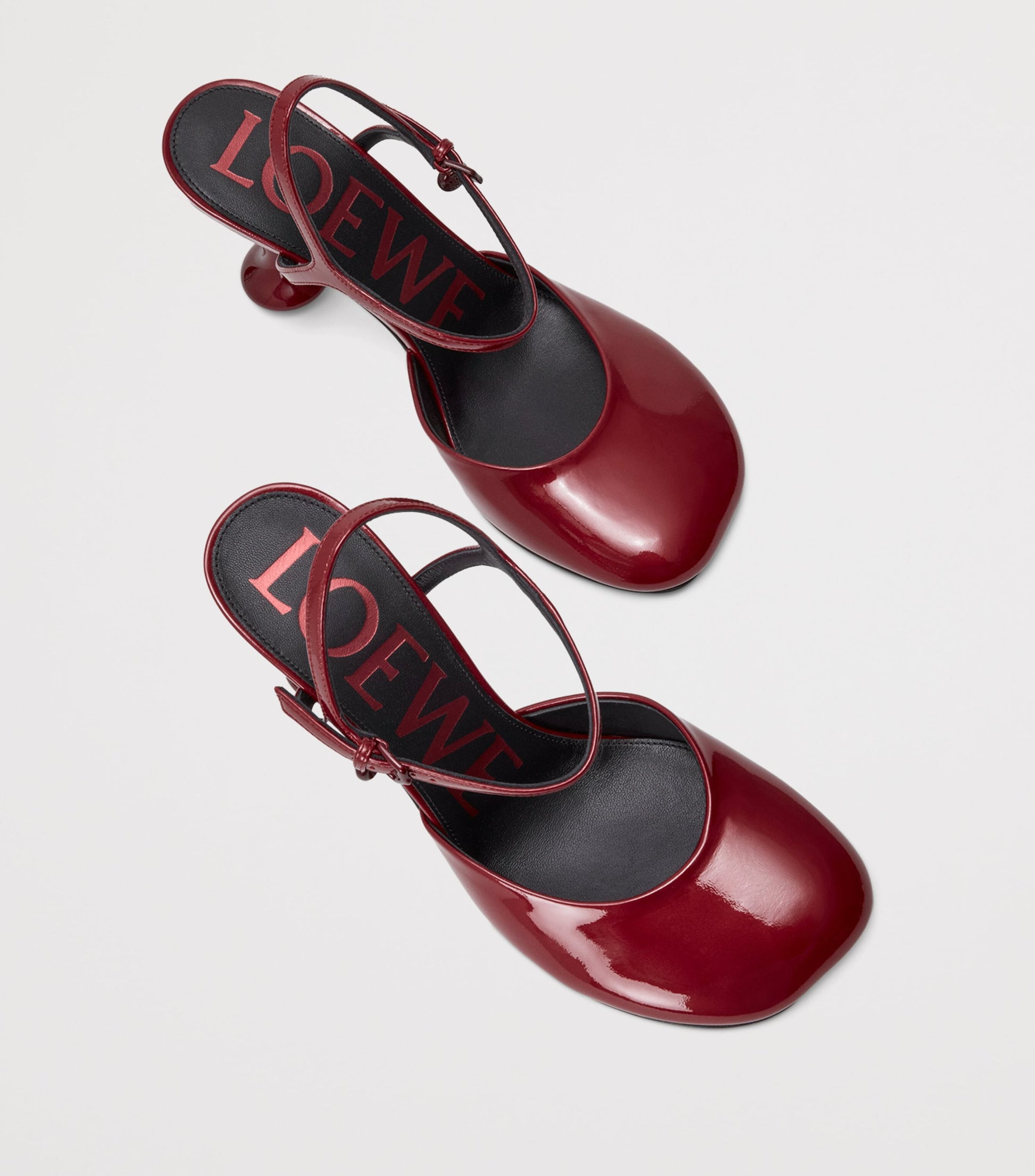 LOEWE Leather Ankle-Strap Toy Pumps 90