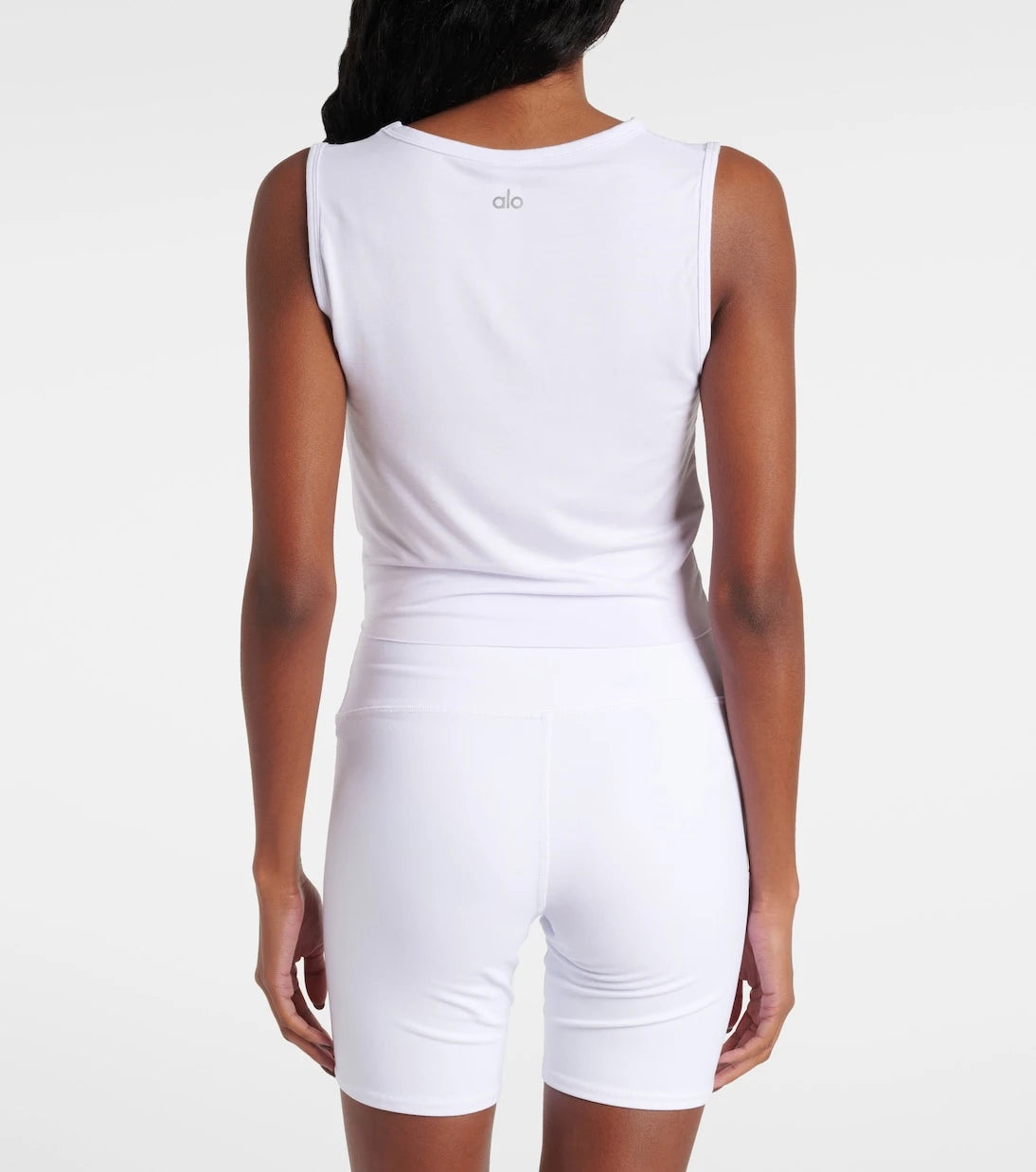 Alo Yoga - Cover draped jersey crop top