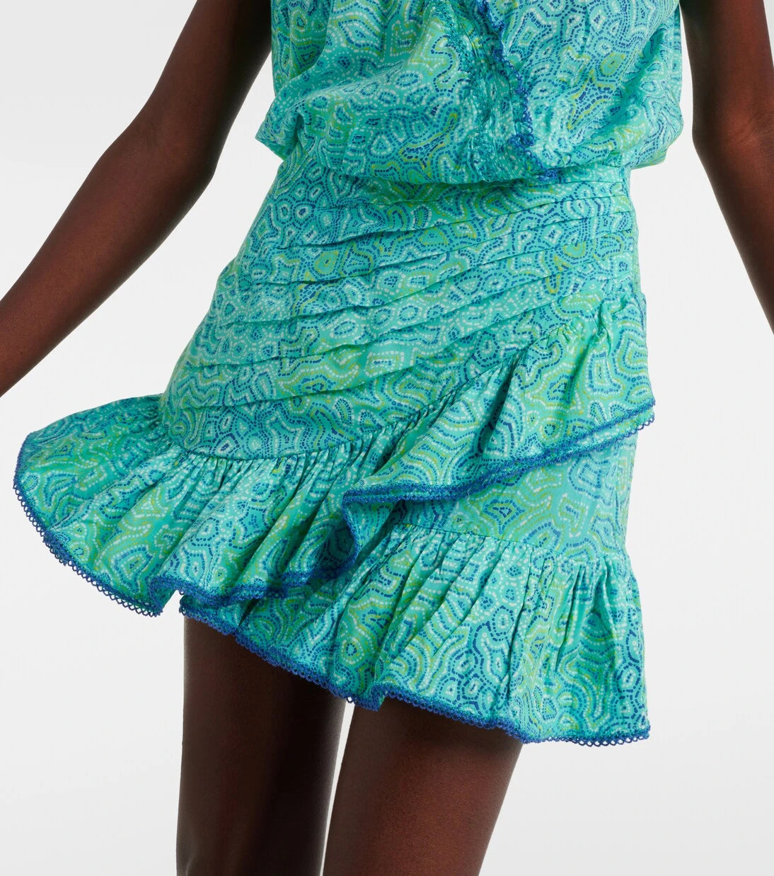 Poupette St Barth - Estelle printed ruffled minidress