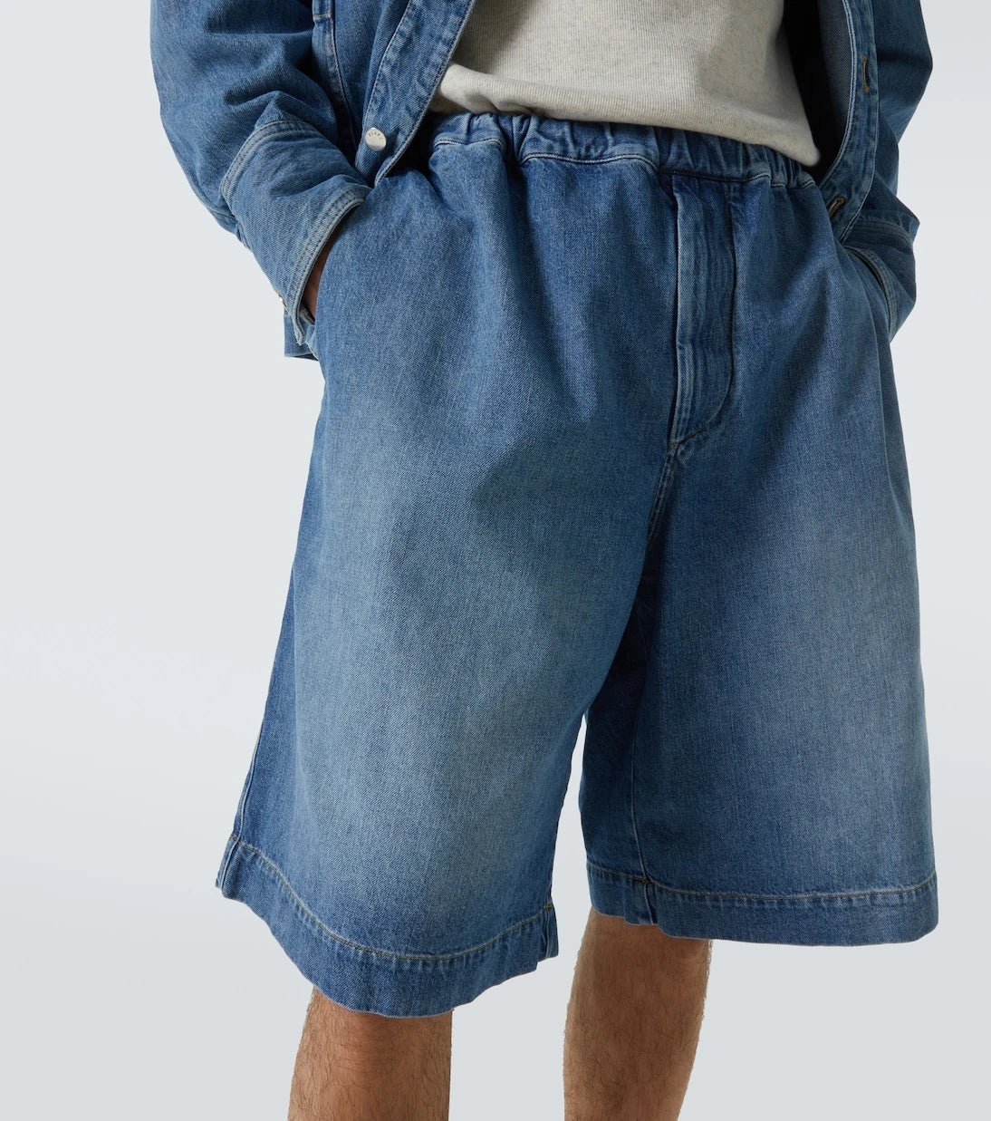 Plan C - Denim Bermuda shorts
