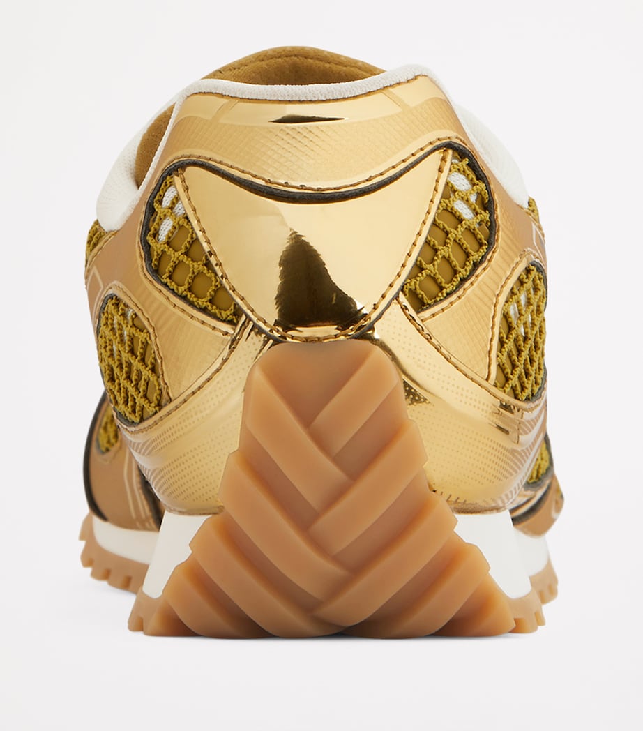 Bottega Veneta Yellow Low-Top Orbit Sneakers