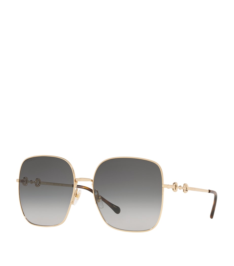 Gold Oversized Square Sunglasses