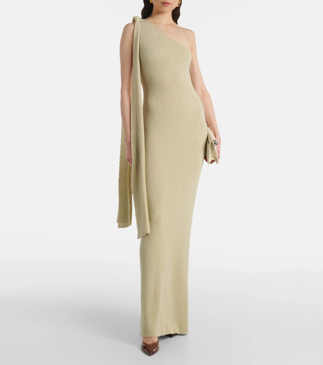 Aya Muse - Dara one-shoulder draped maxi dress