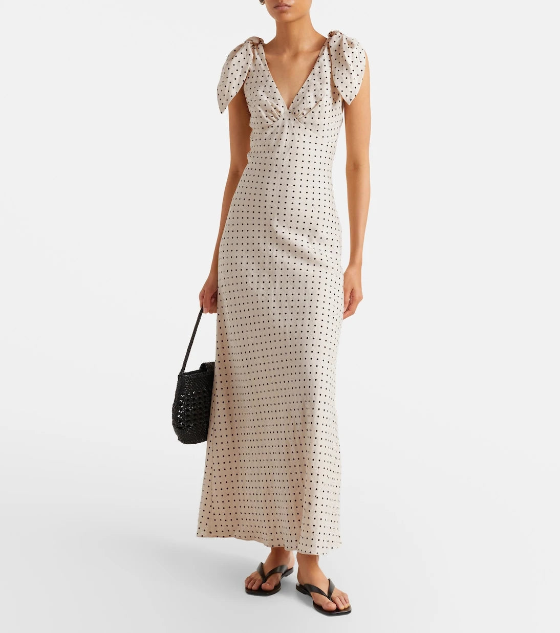 Faithfull - Solana polka-dot linen maxi dress