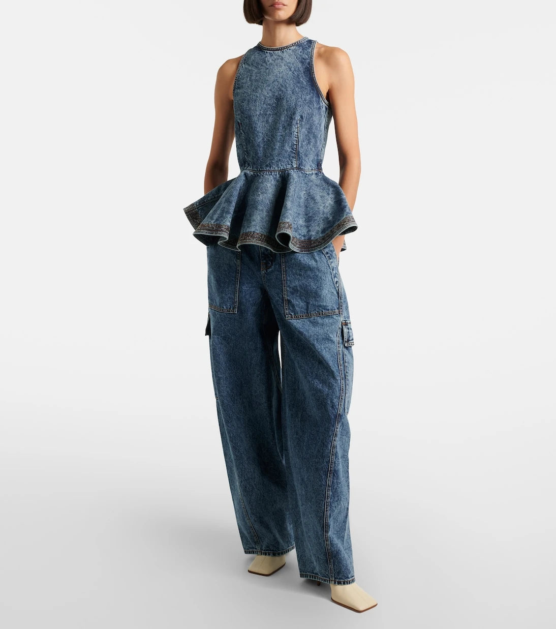 Alaïa - Barrel-leg jeans