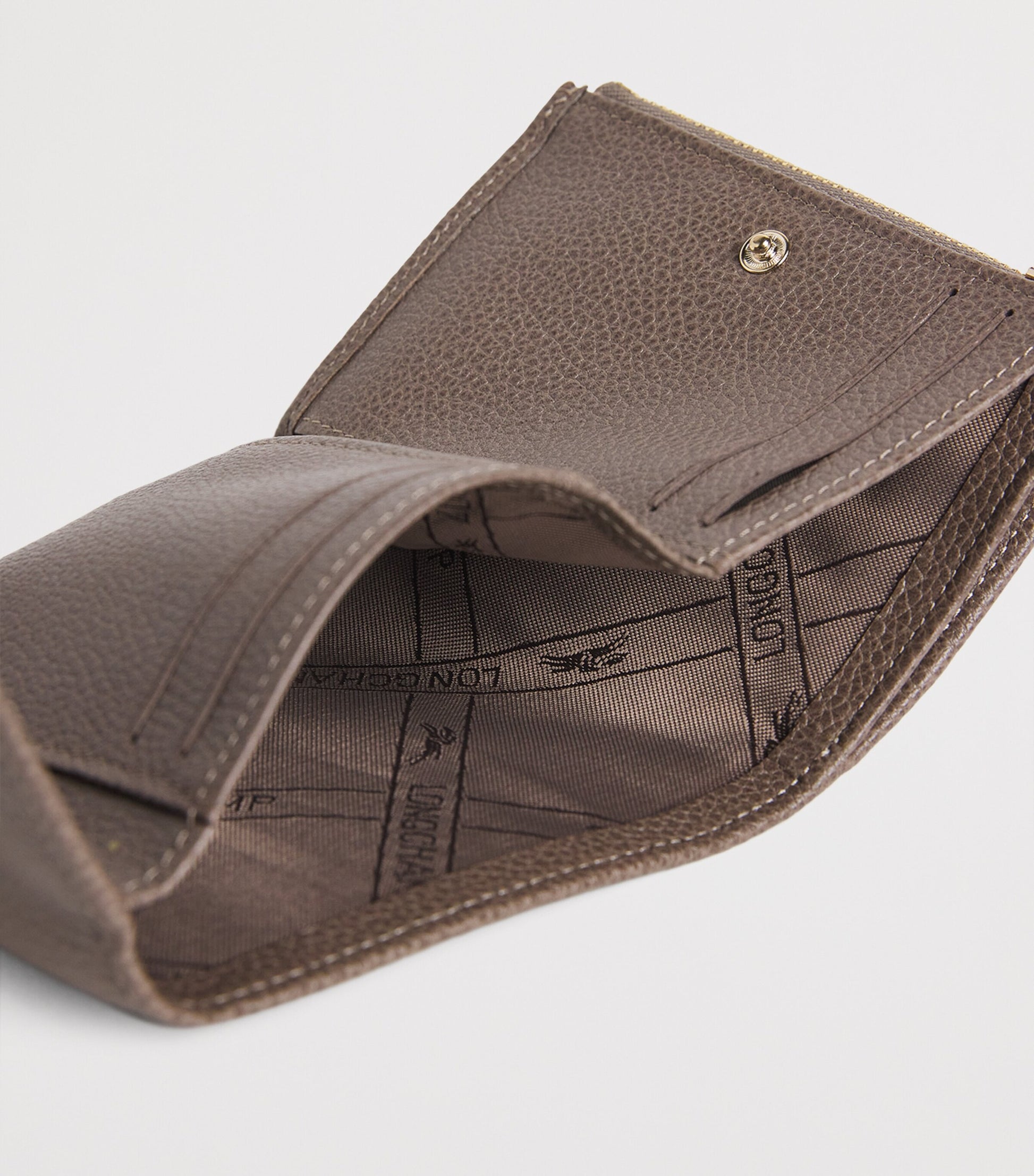 Longchamp Beige Leather Le Foulonné Wallet