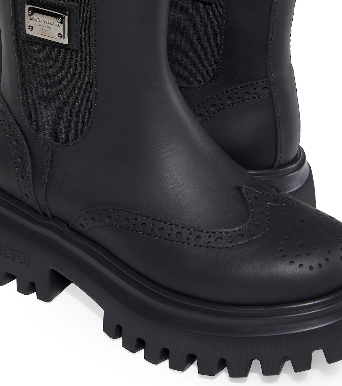 Dolce&Gabbana Kids - Beatles leather Chelsea boots