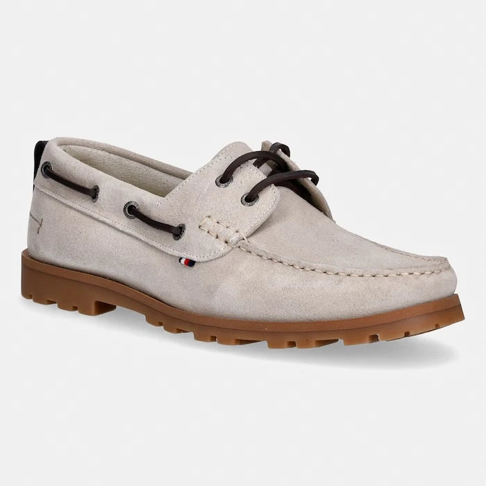 Tommy Hilfiger Erkek Süet Mokasen HILIFGER LIGHT SDE BOAT SHOE