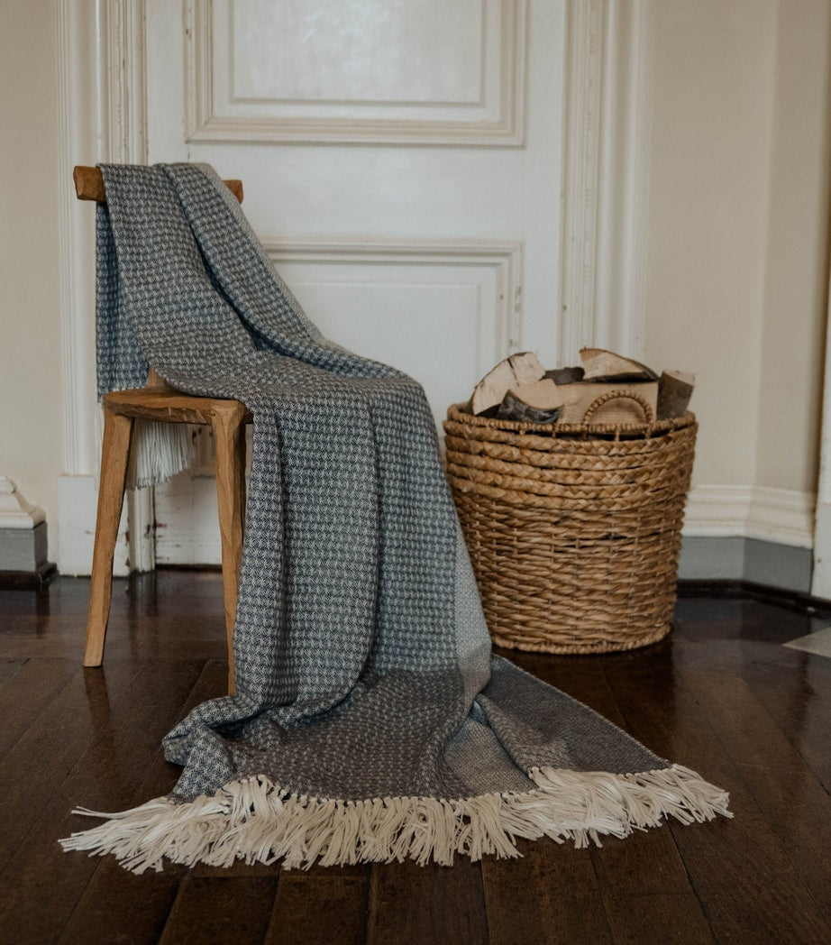Araminta Campbell Alpaca-Blend Willow Throw (150cm x 230cm)