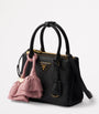 Prada Black Mini Leather Galleria Top-Handle Bag
