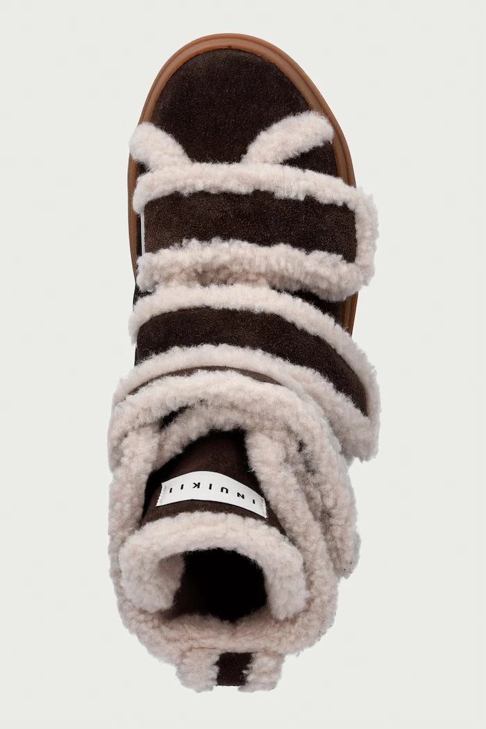 Inuikii Shearling Velcro High süet kadın spor ayakkabı