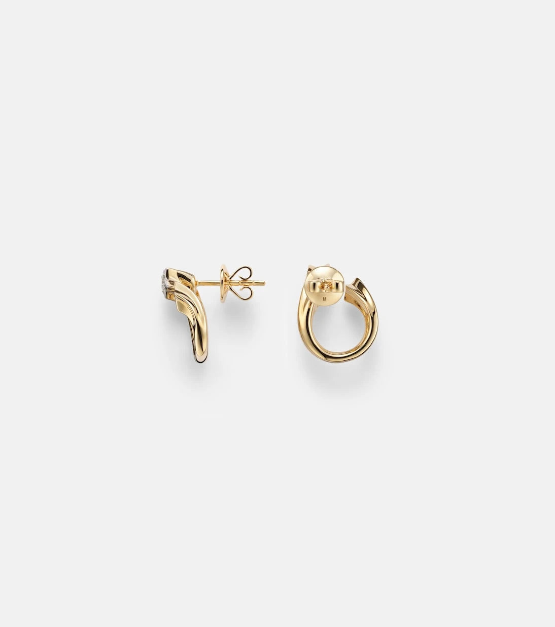 Roxanne First - Shooting Star 14kt gold earrings with diamonds