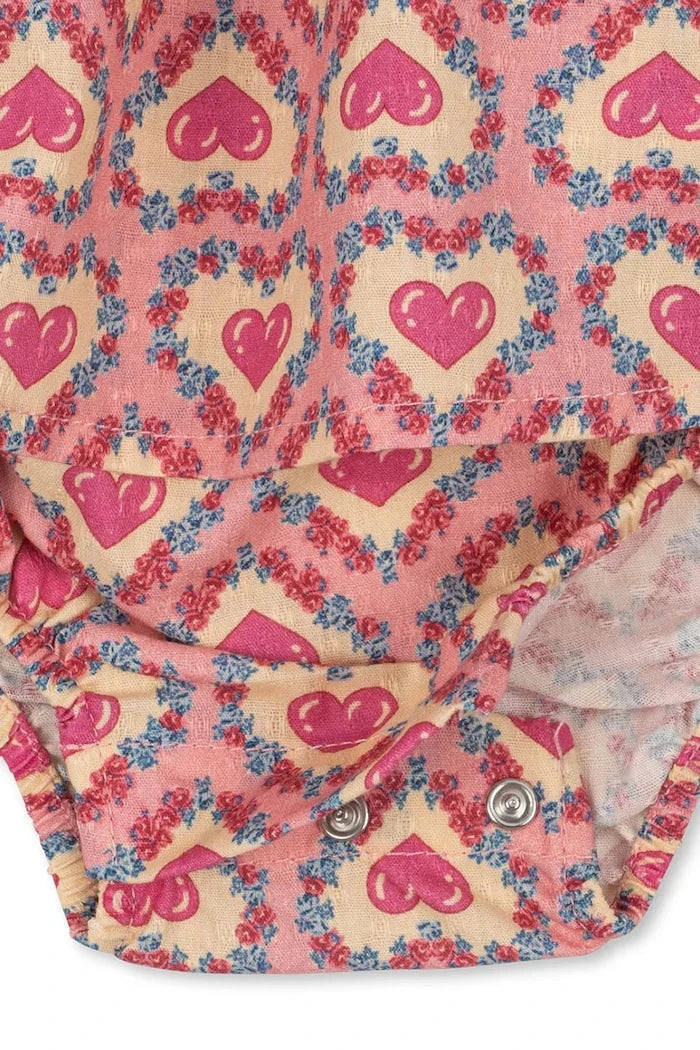 Konges Sløjd pamuk babydoll elbise EVIA ROMPER GOTS