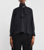 Max Mara Black Silk Leonida Blouse