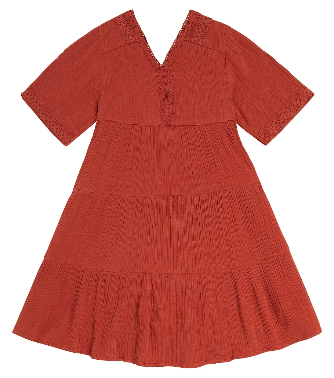 Scotch & Soda Kids - Tiered cotton dress