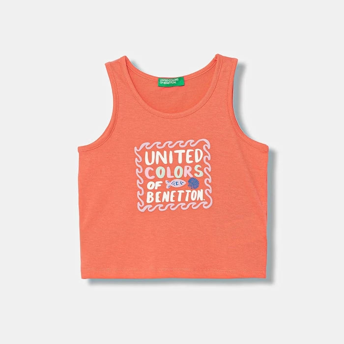 United Colors of Benetton топ за деца от памук