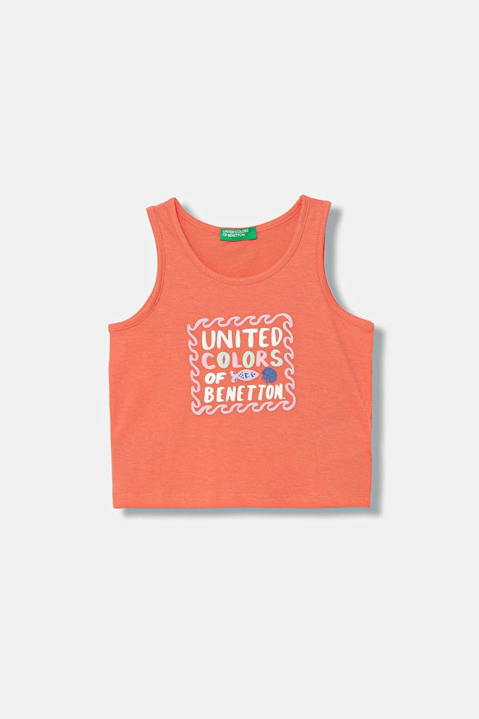 United Colors of Benetton топ за деца от памук